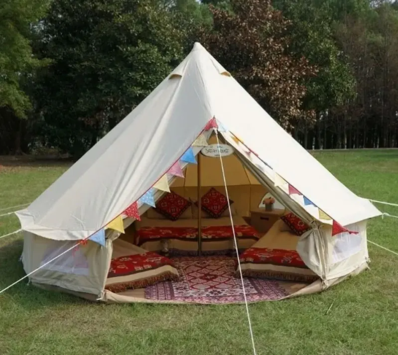 A Tent With a Blanket